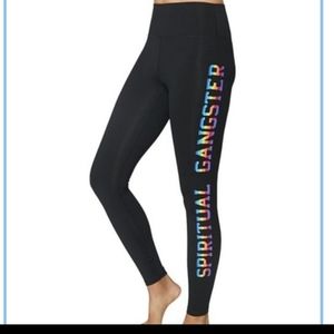 Spiritual gangster rainbow leggings